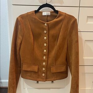 James Jeans Camel Suede Button Jacket